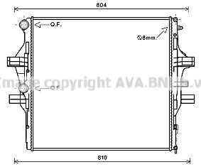 AVA QUALITY COOLING Радиатор, охлаждение двигателя IV2125